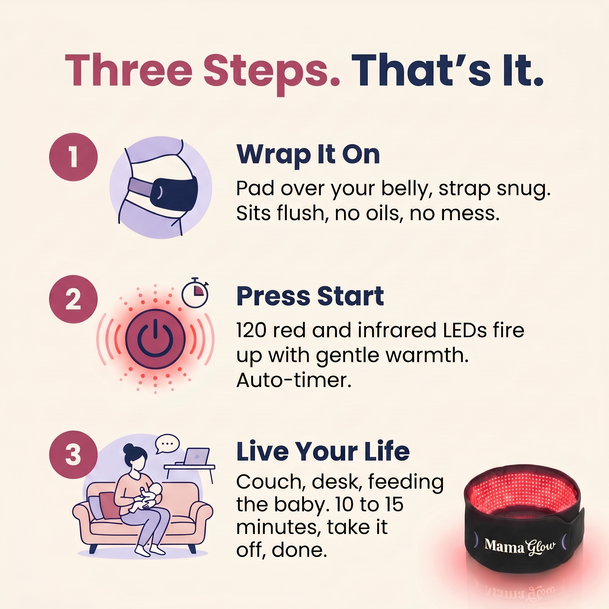 Red Light Belly Wrap